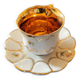 Tasse en céramique et or