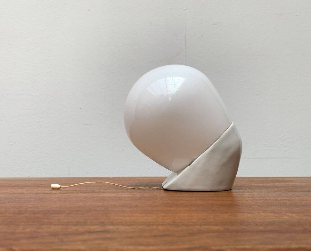 Applique murale allemande du milieu du siècle en verre et céramique par Wilhelm Wagenfeld pour Lindner