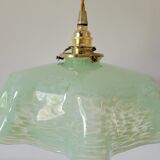 Pastel green Clichy glass pendant lamp