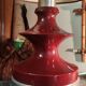 Ceramic and aluminum table lamp / design 20 th century