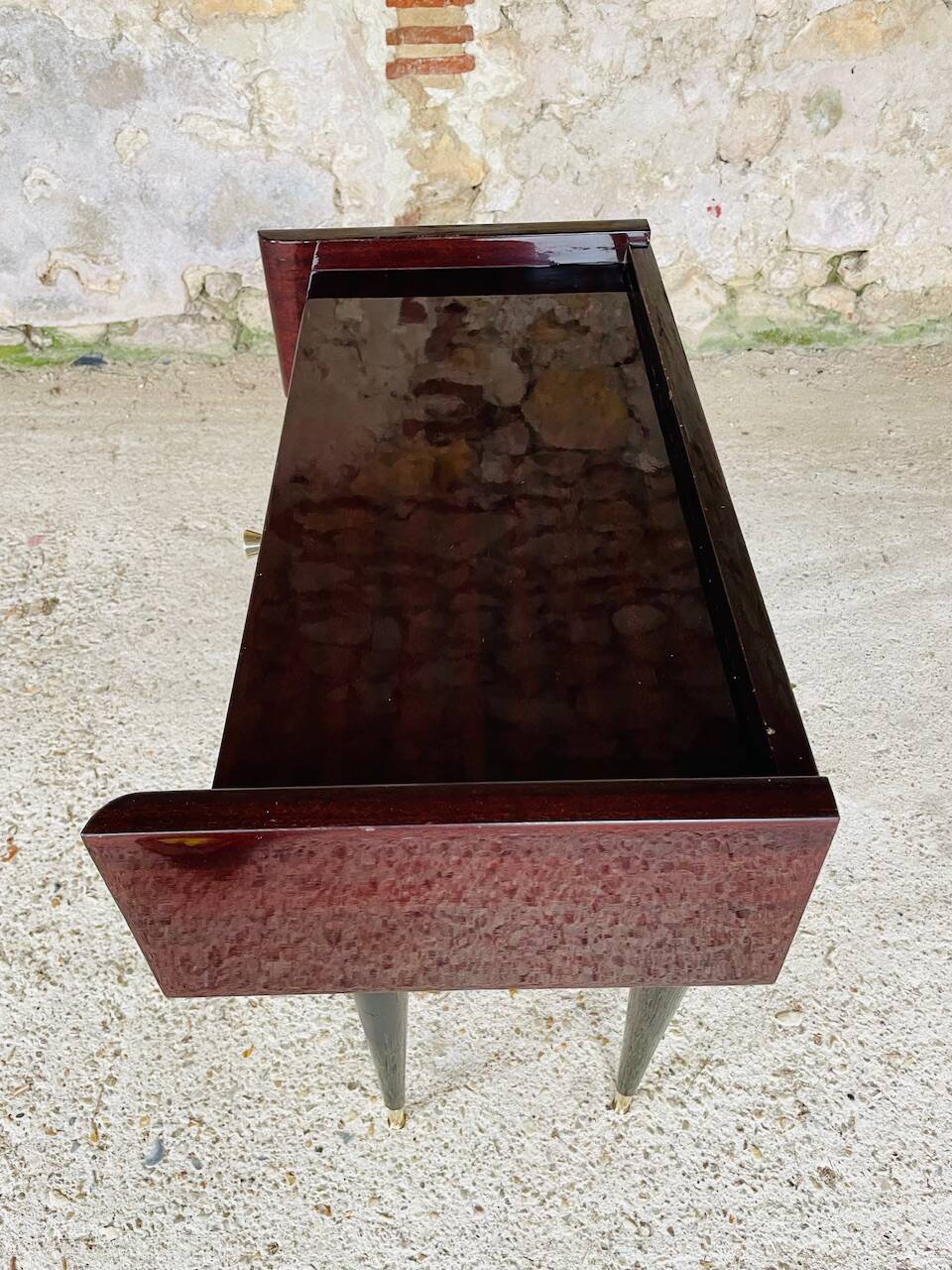 Vintage rosewood bedside table by NF, circa 1960s