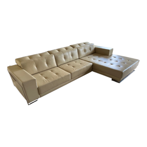 Canapé d'angle design - cuir