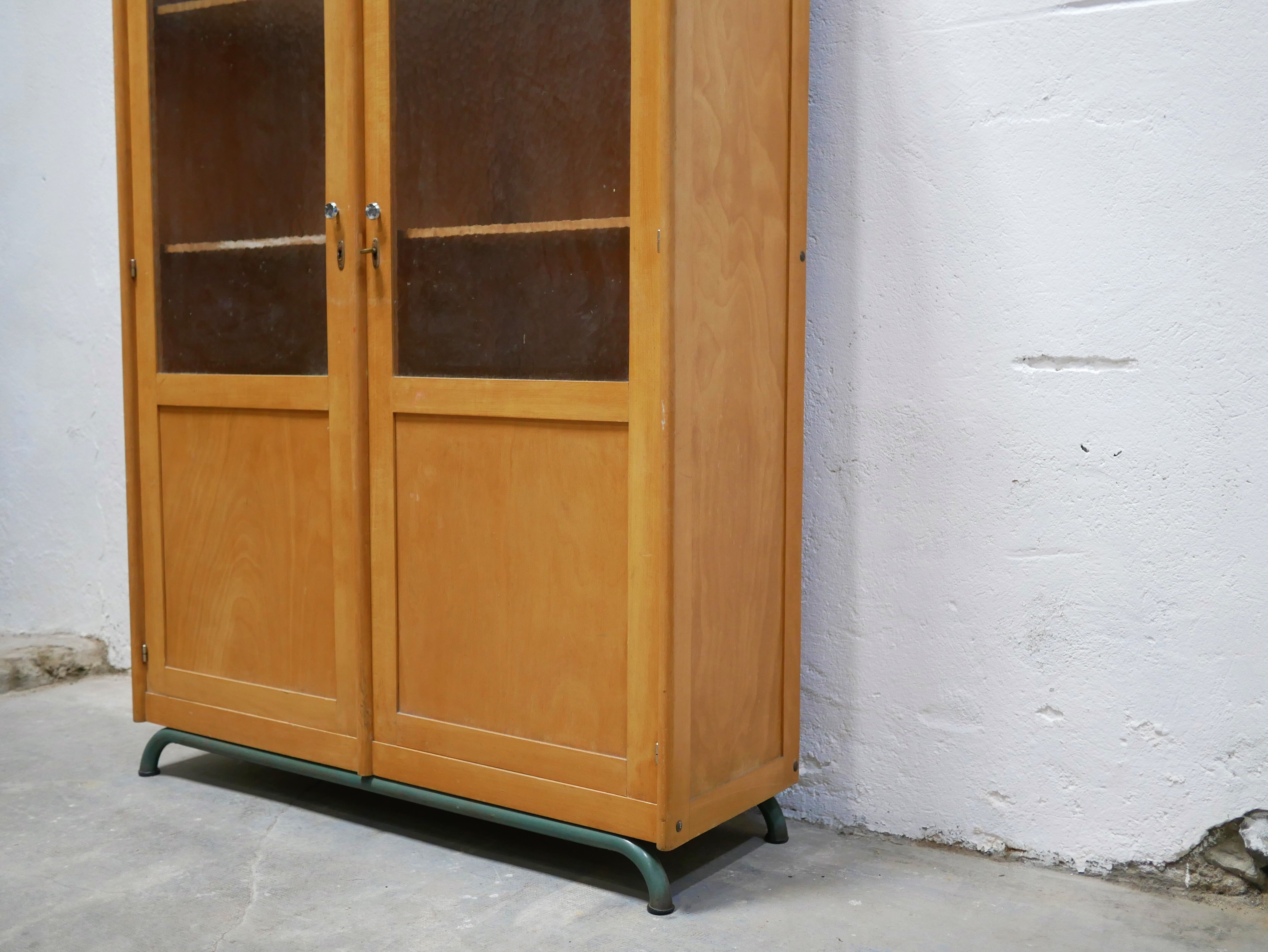 Vintage school library cabinet