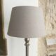 Metal lamp with lampshade