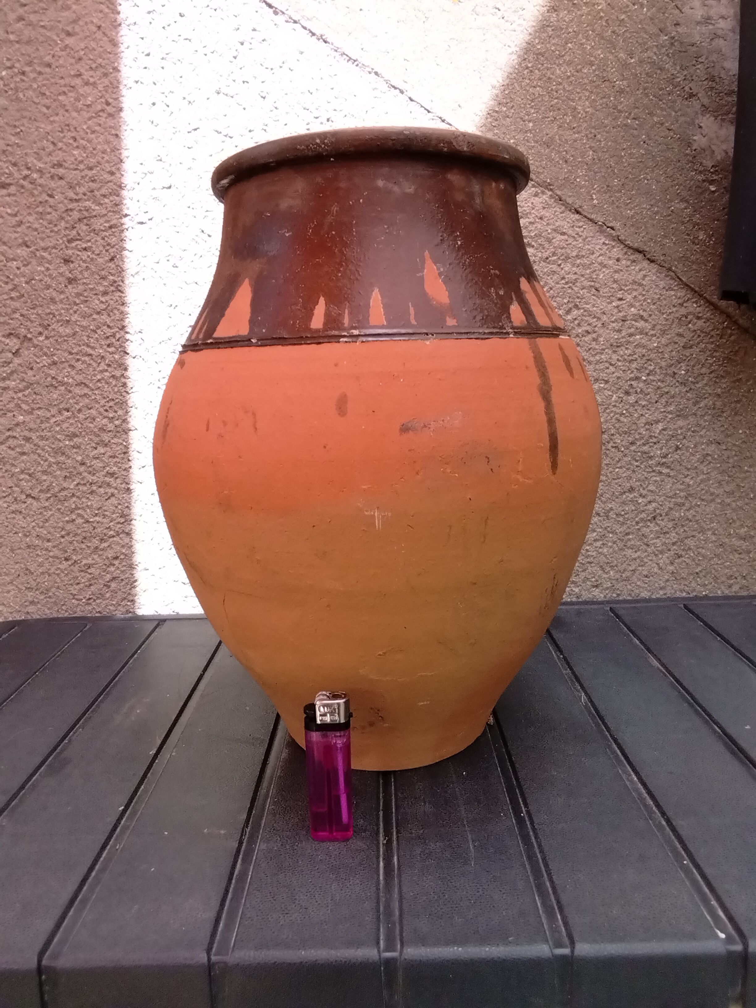 Vintage terracotta jar