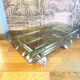 Table basse 1970 métal chromé