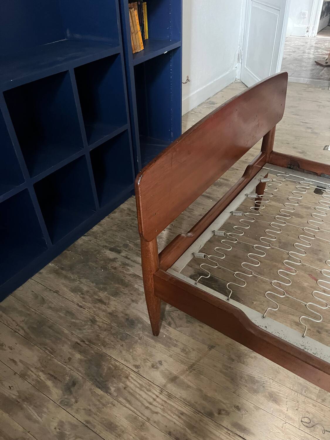 Teak bed by Henri Lancel from the 50s and 60s