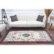Vintage Turkish Oushak Handmade Wool Cotton Beige Area Rug 117x217