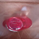 Authentic Murano red heart vase signed