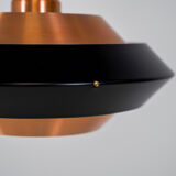 Copper & black pendant light