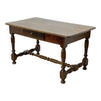 19th century solid oak desk or table
