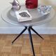 Table d'appoint tripode, design italien, Baleri Italia