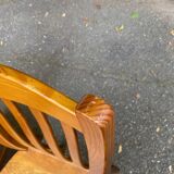 4 chaises scandinaves en bois massif 1970