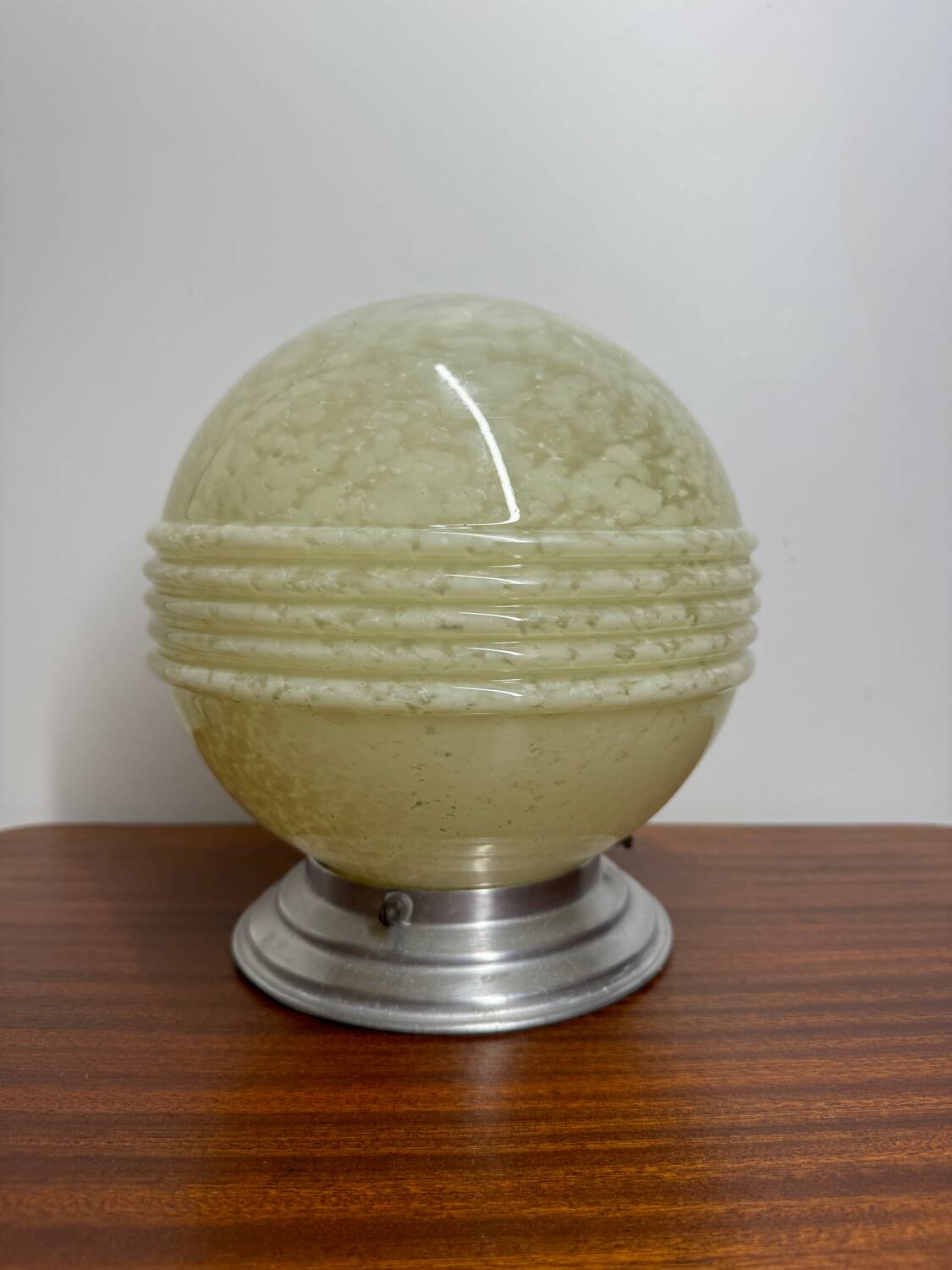 Ceiling light or glass lamp by Clichy Art Deco