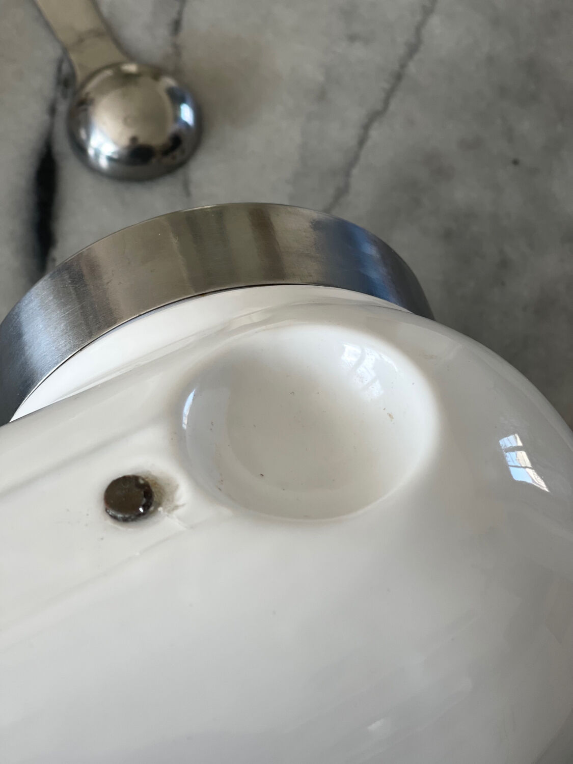 Space age sugar pot