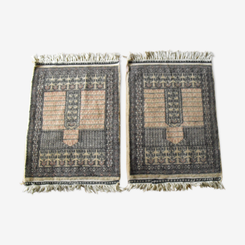 Paire de petits tapis en laine 43x75cm