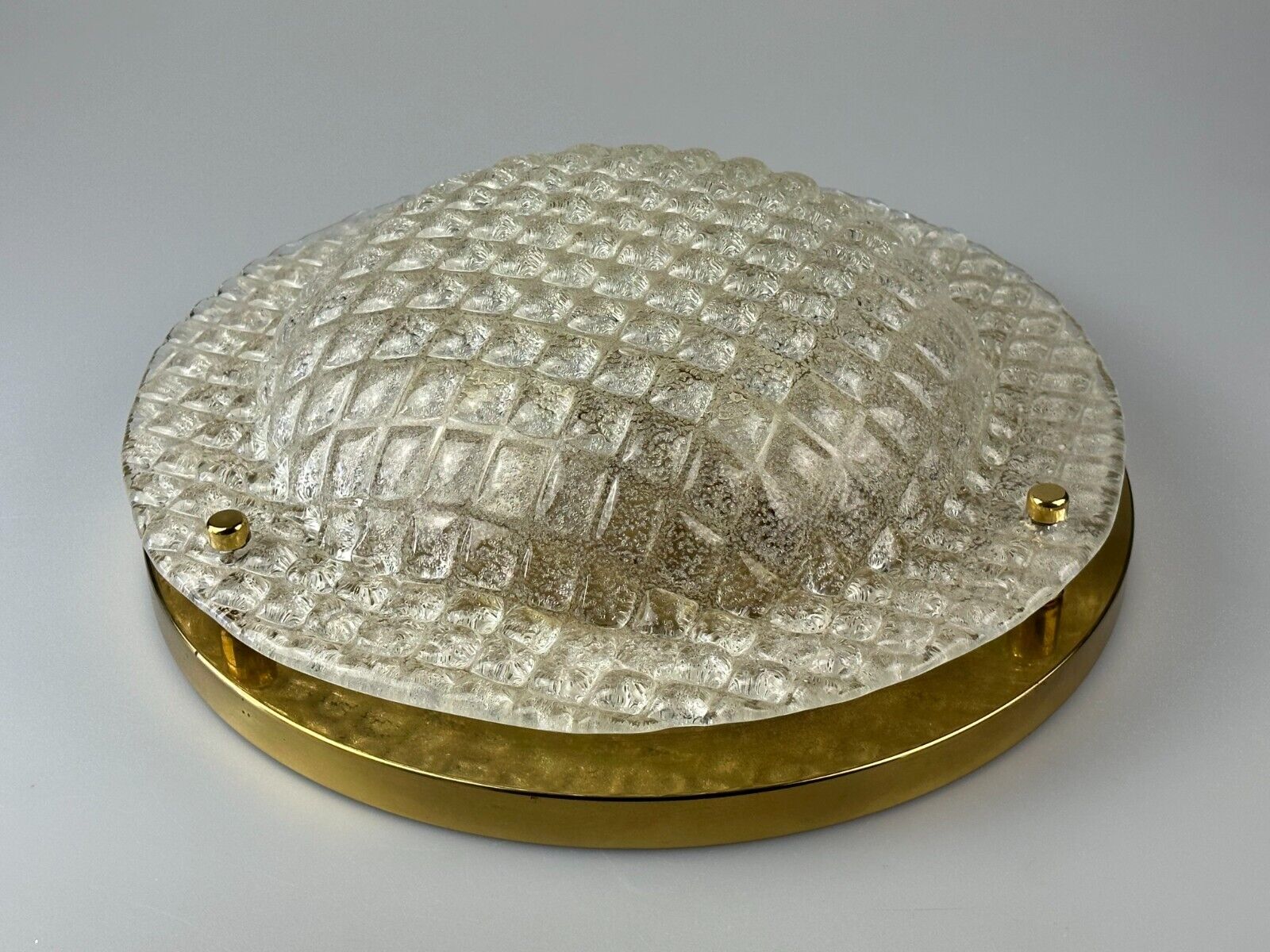 60s 70s Plafoniere ceiling lamp by Fischer Leuchten Germany Space Age