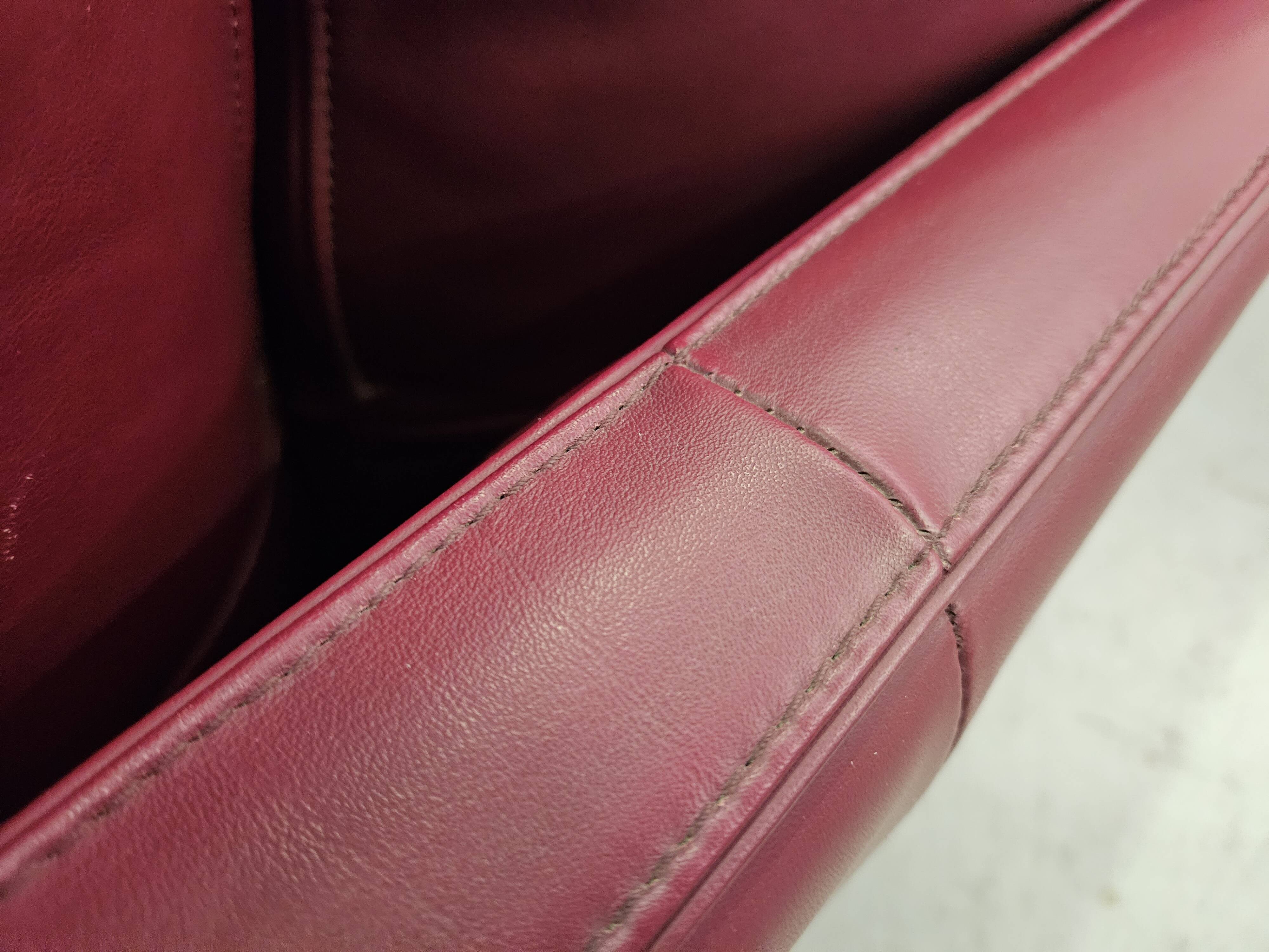 Canapé d'angle modulable Socrates en cuir bordeaux par Poltrona Frau, 1970