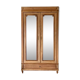 Louis XVI style cabinet in raw solid walnut