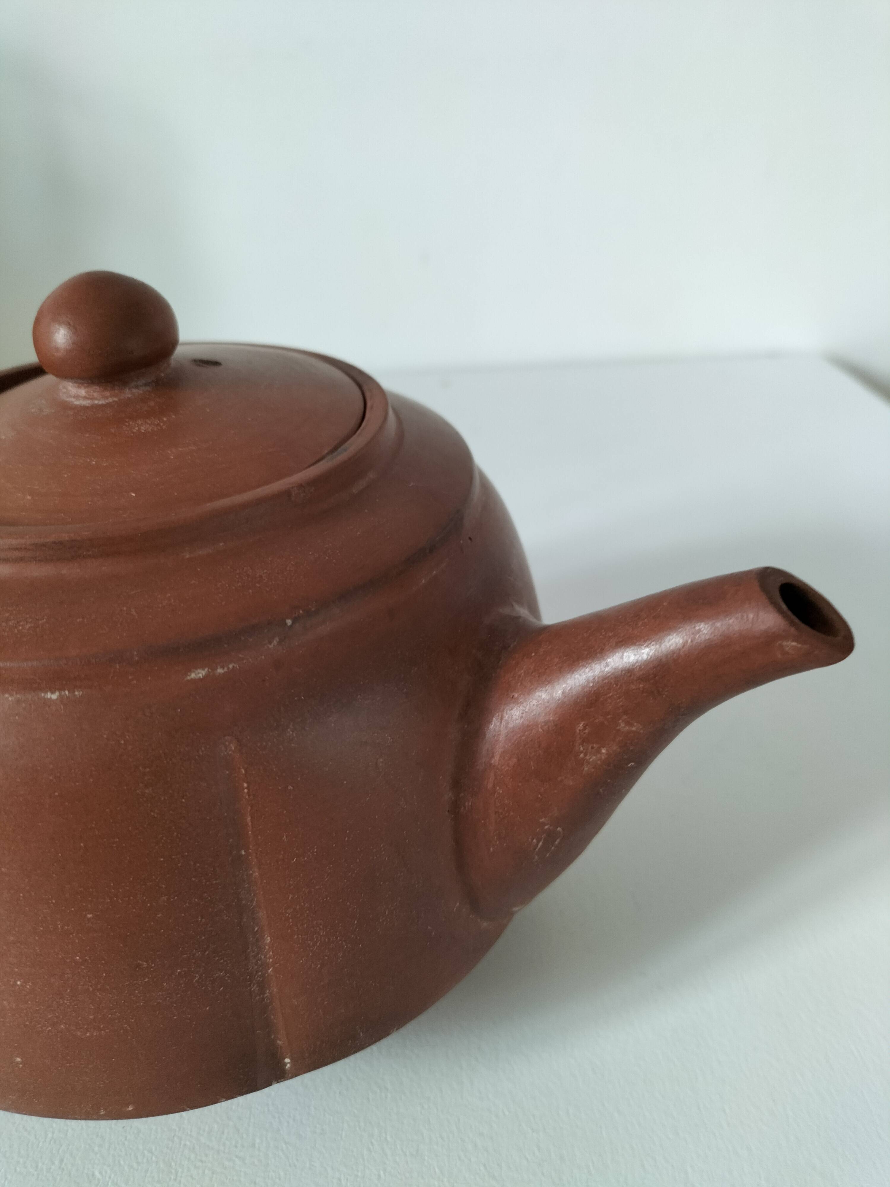 terracotta teapot