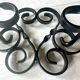 Old wrought iron coat rack