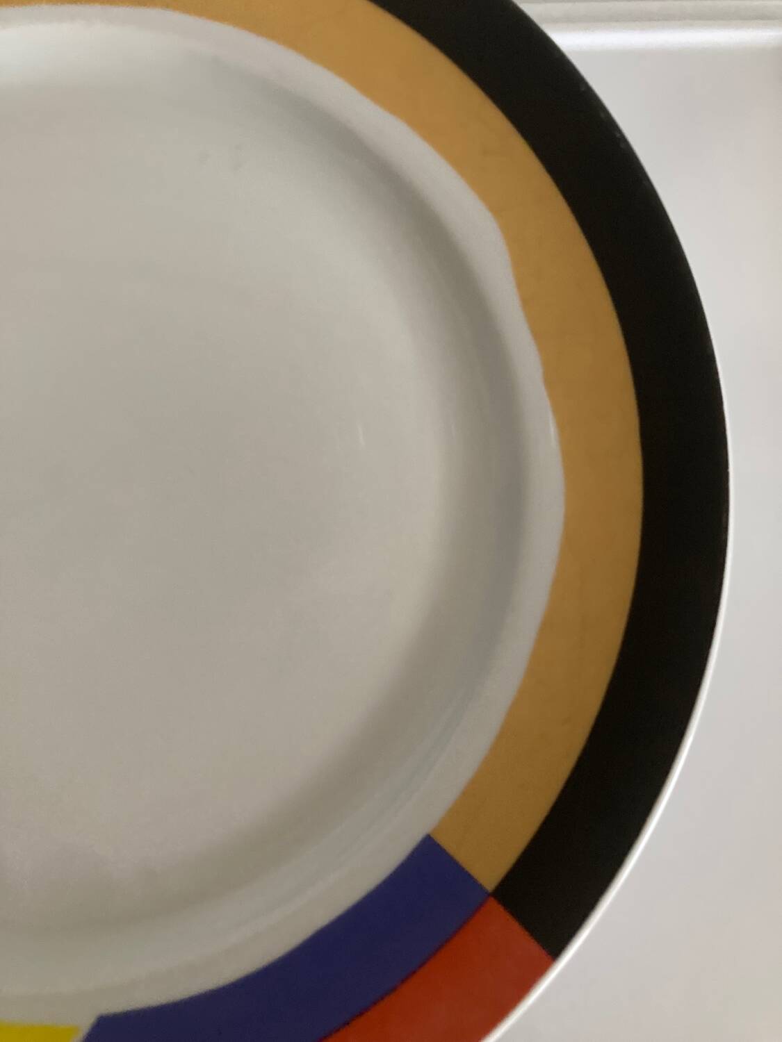 6 Memphis Style Dinner Plates by Habitat Vintage