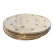 Dessert plate and porcelain dishes with a multicoloured floral pattern, vintage.