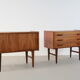Ensemble de deux chevets de Design danois vintage teck