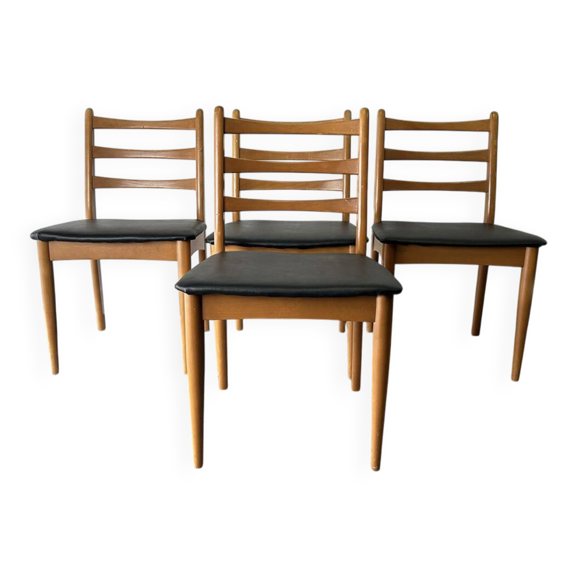 Mid-Century set of 4 dining chairs by Schreiber Furniture