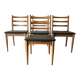 Mid-Century set of 4 dining chairs by Schreiber Furniture