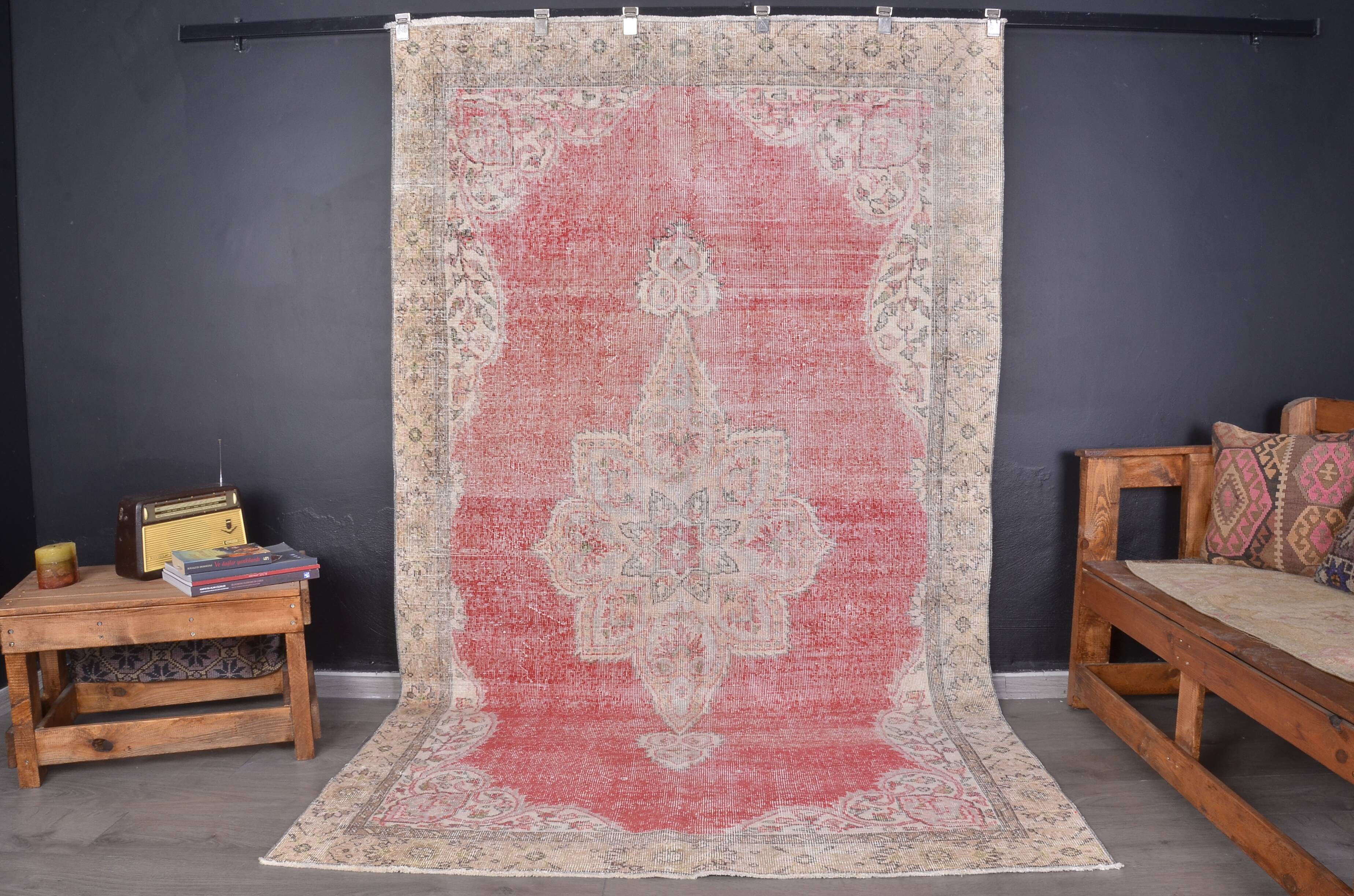 Oushak Turkish intage Rug sku2358