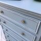 Antique chest of drawers 5 drawers patinated