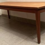 Large Scandinavian teak coffee table from the 60s