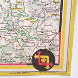 Map Shell Auvergne Cévennes 1959