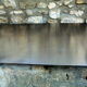 Table basse en inox industrielle