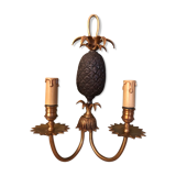 Pineapple bronze sconce