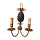 Pineapple bronze sconce