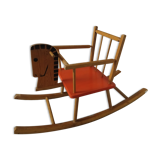 Rocking horse, vintage, secure and robust.