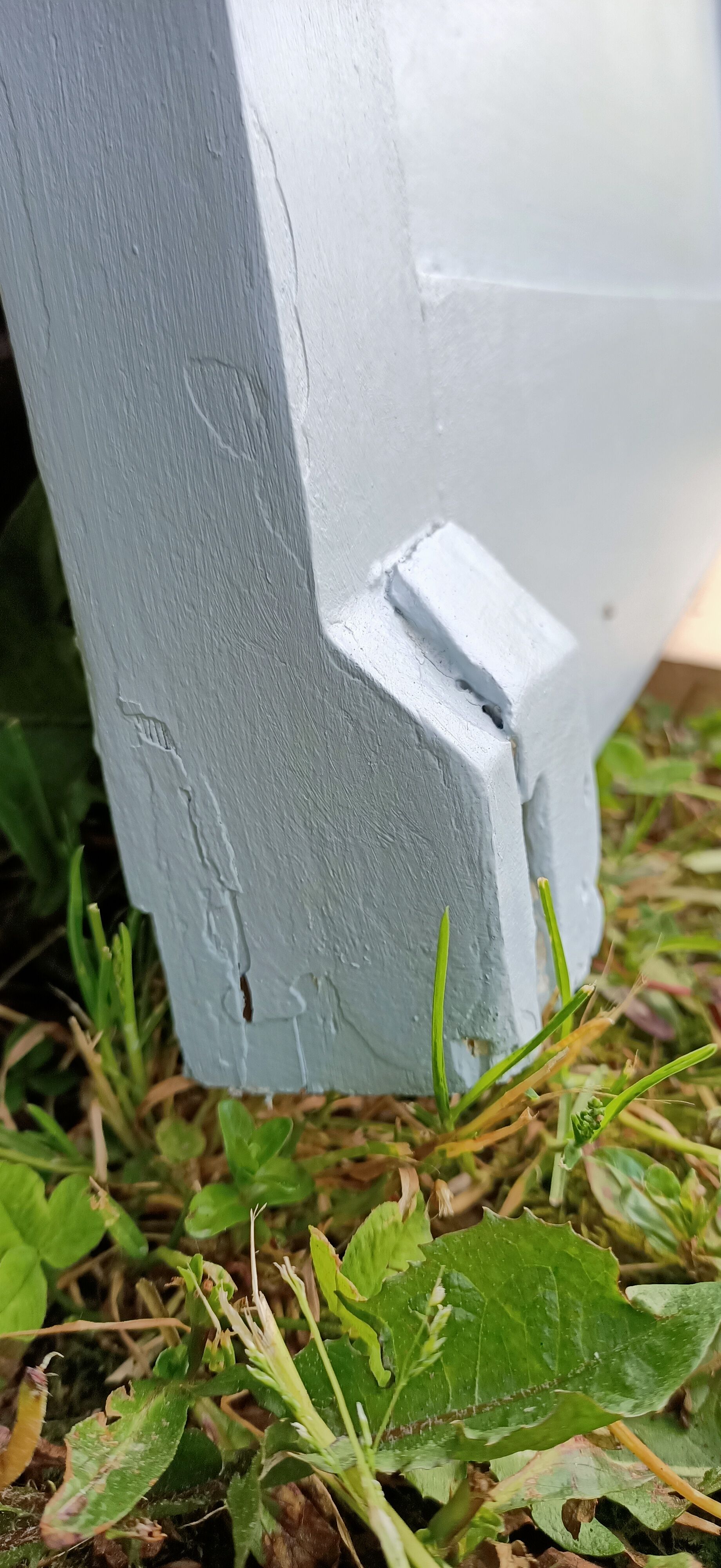 Painted art deco bedhead