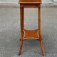 Vintage Art Nouveau shelf in solid wood and bamboo Maugrion Fran