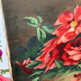 Ancienne peinture de roses