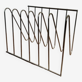 Metal magazine rack, Atelier A model Z, 1970s