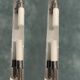 Italian Chrome Wall Lights, 1980s, Set of 2