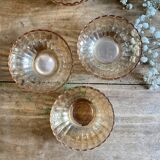 Set of 6 bowls or iridescent pink ramekins