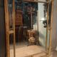 Large gold mirror with closed edges