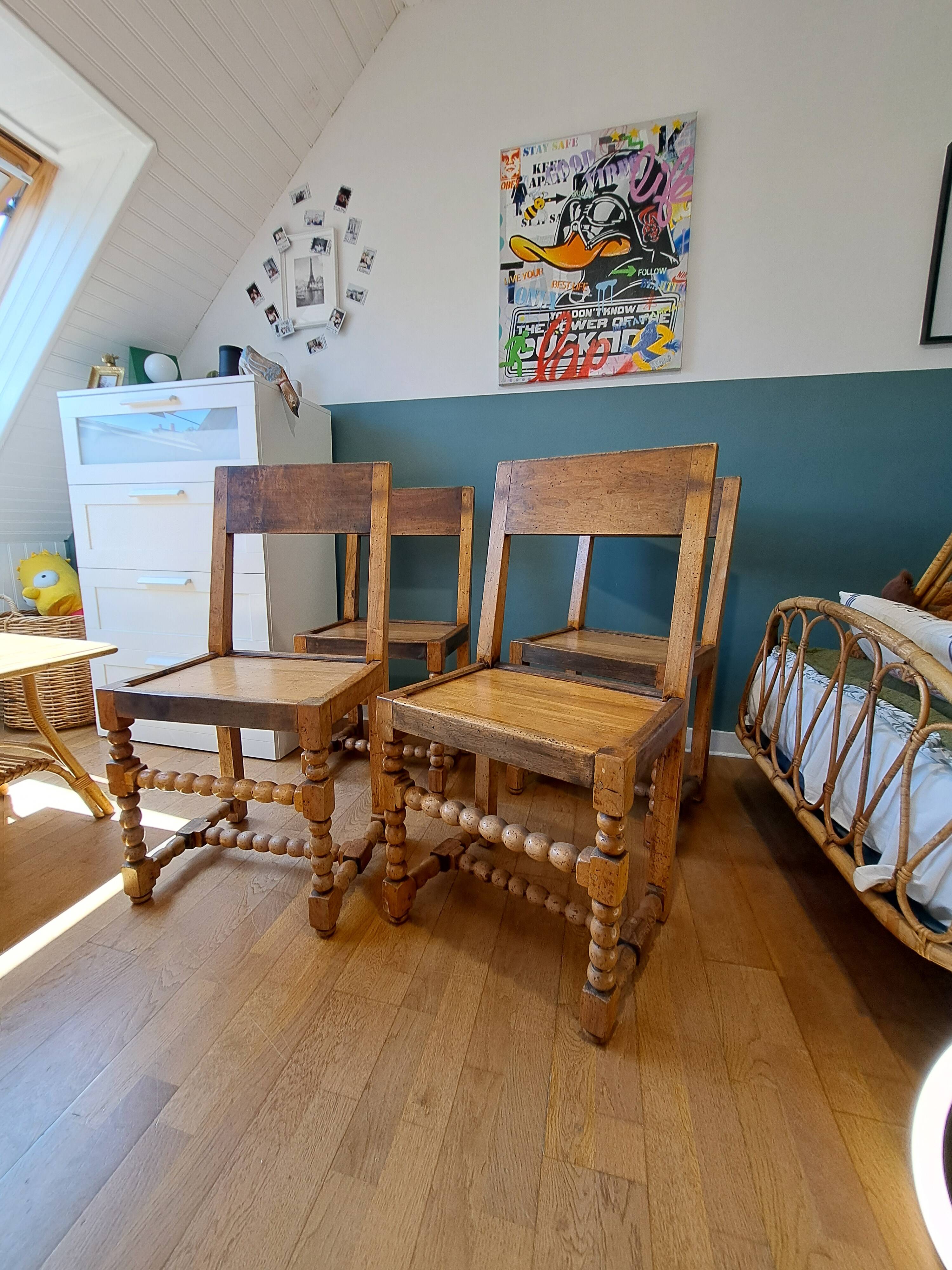 4 Arts and Crafts chairs