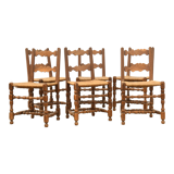 6 straw chairs