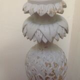 Vintage  piece pineapple ( ananas) carved lamp base