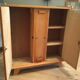 Vintage doll wardrobe cabinet