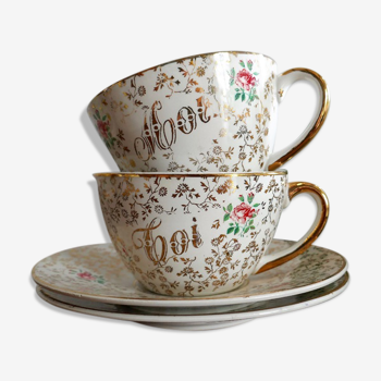 Duo Vintage Cup you and me